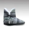 HC-859 soft sole knitted indoor ladies boots slippers