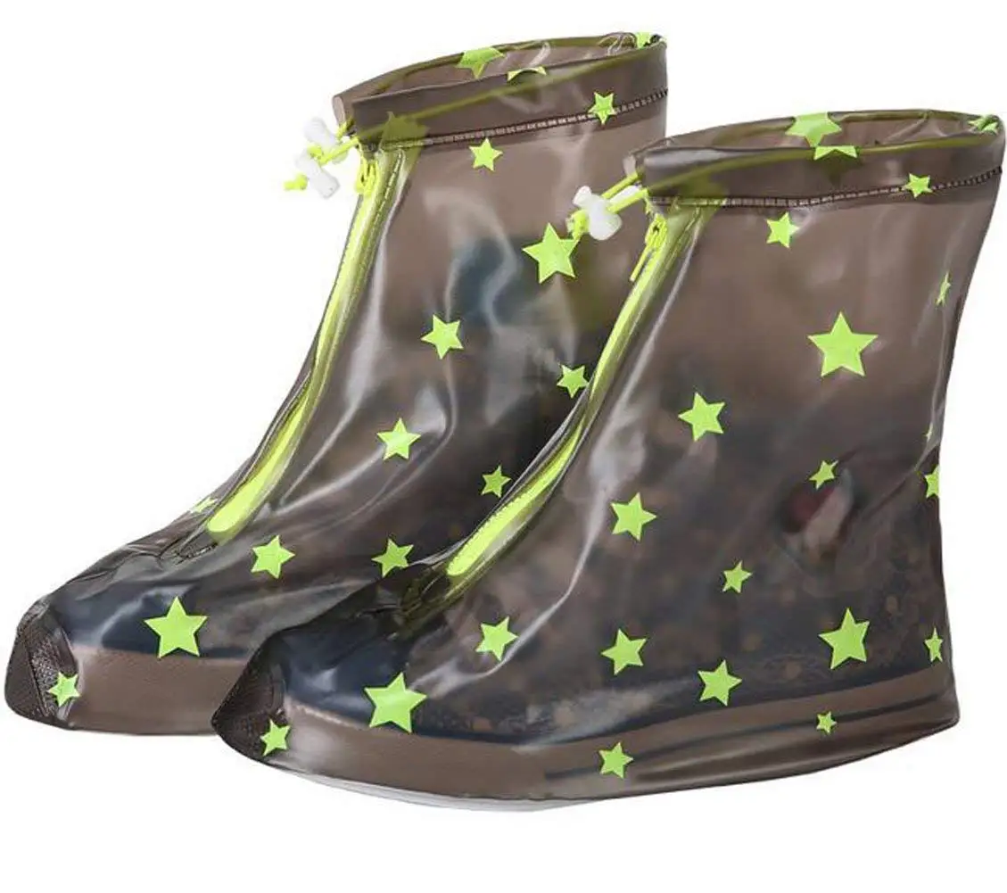 Yuntown Men Reusable Shoe Cover Non Slip Waterproof Guard Rain Gear