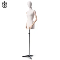 

UK Warehouse Clothing Display Mannequin Female Half Body Dressmaker Dummy Dress Form With Wooden Arms Mannequin Torso