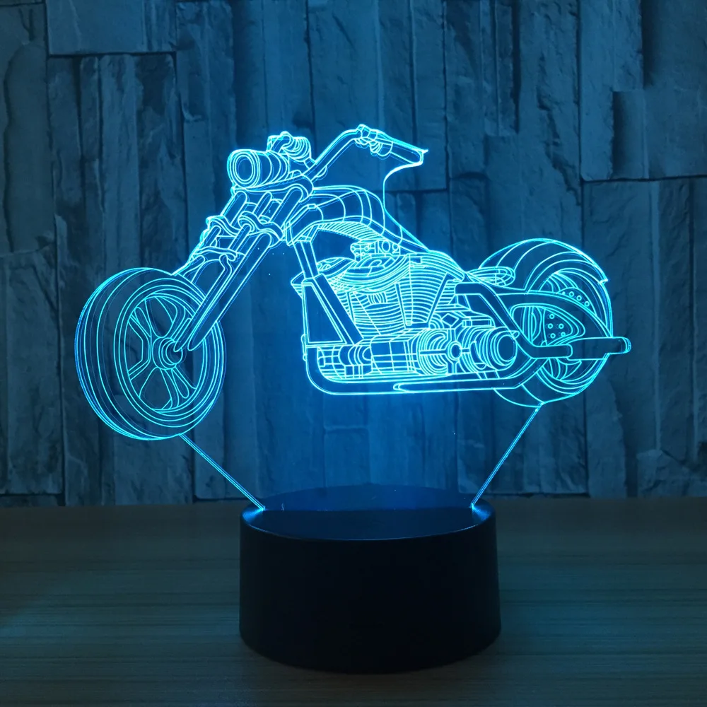 HONDA MOTORCYCLE MOTO Gift 3D Acrylic LED 7 Colour Night Light Touch Lamp 