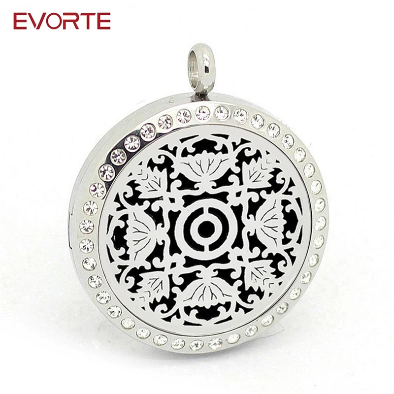 

Wholesale Silver Color Magnetic 316L Stainless Steel Cross Essential Oil diffuser Locket Pendant Necklace