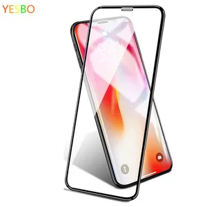 Full cover for iPhone 5g 6g 7g 8g 8plus  5D tempered glass, black white 4D 3D screen protector for iphone x xs tempered glass 5d