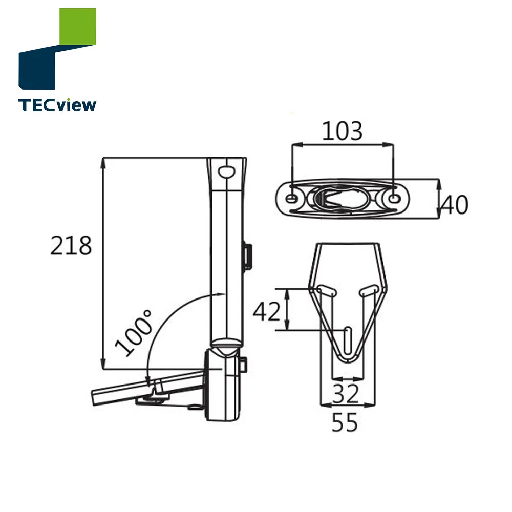 
Plastic Nylon PU Adjustable folding Armrests For Office Chair Furniture Components 