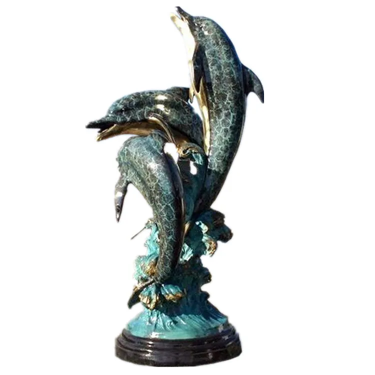 Life Size Garden Bronze Dolphin Water Fountain For Sale - Buy Dolphin ...