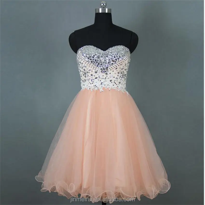 

Amazing pink tulle handmade short gown prom dress 2016 custom made pageant party dresses free shipping vestidos