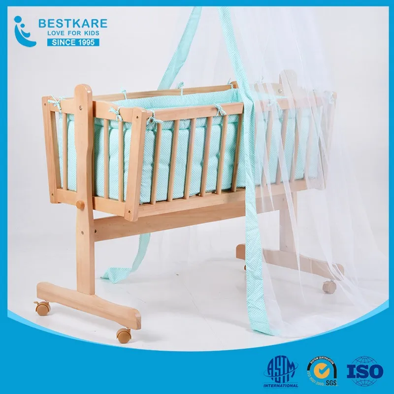 
baby swing bed new born wooden crib baby cradle wholesales 
