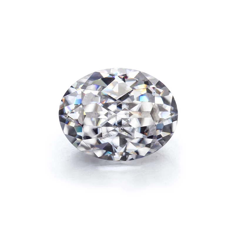 

Excellent Cut Oval Synthetic Diamond 8*6mm Moissanite 2.1ct 9*7mm Big Size Moissanite, White def