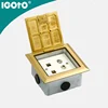 Copper&Silver materials silver material floor mounting manufacture sockets outlets outside socket double floor socket