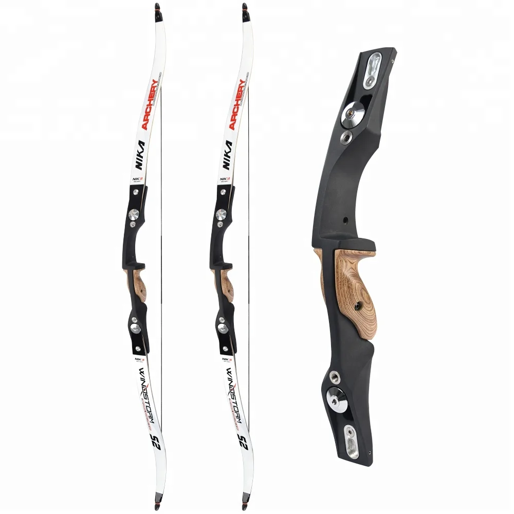 

Nika S2 Laminated Maple Wood Limbs Right Hand Riser ILF Archery shooting Recurve Bow arco recurvo