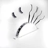 New design Plastic acrylic clear mirror 5 pairs eyelash display racks with 10 holes, false eyelash holder,eyelash case