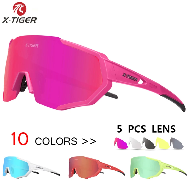 
X TIGER Women Polarized Cycling Glasses Cycling Sunglasses MTB Bicycle Cycling Goggle 