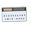 New Design Mini cheap mini slim card solar power pocket calculator for promotional gift