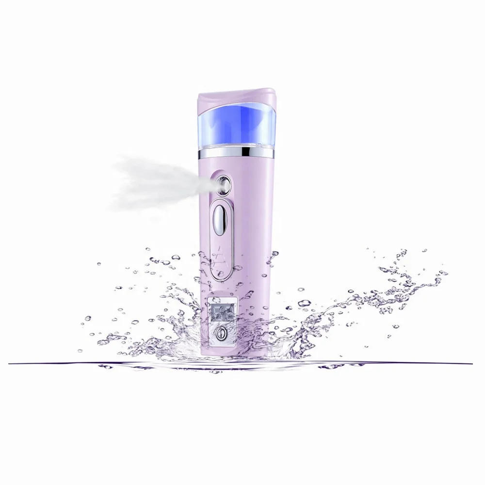 

2019 Hot Sell Nano mist Sprayer, Fashion beauty Spray, Nano Facial Steamer Mist Sprayer with Moisture Detector and USB Charging.