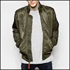 Contrast Zippered Comfortable Goose Men Bomber Light Thin Down Jacket