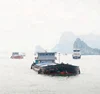 35T self propelled split hopper barge for sea projects