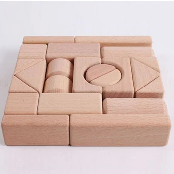 natural wood building blocks
