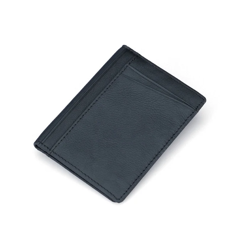 
Mens Bifold Ultra Slim Genuine Leather Wallet Card Holder 