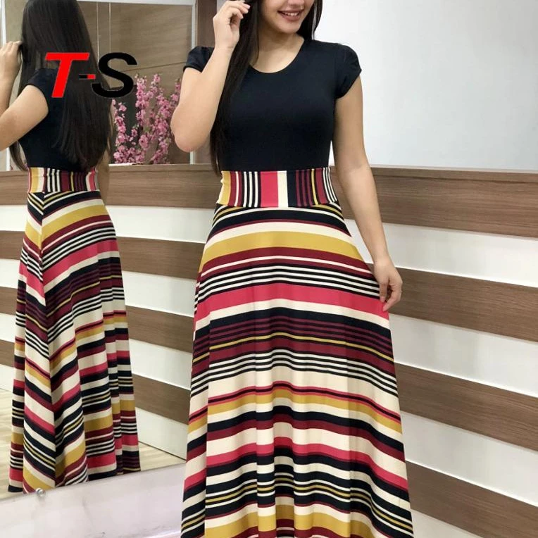 

Women High Waist O-Neck Long Sleeve Elegant Mid Dresses Flower Print Vintage Bodycon Floral Print Dress