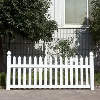 white dog fence