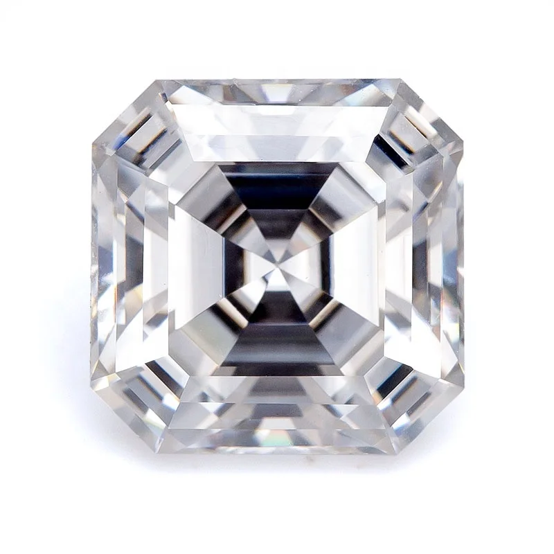 

AY 8X8mm Asscher Cut Moissanite Stones White D VVS1 Color Loose Synthetic Moissanite Diamond Asscher Cut