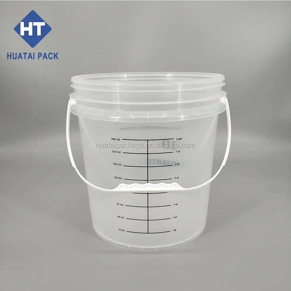 5l Transparent Plastic Bucket For Measuring,Clear Plastic Pail Buy 5l Transperant Plastic