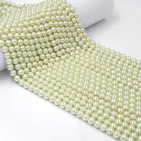 

beads accessories 8mm cream glass pearl beads for pearl jewelry making