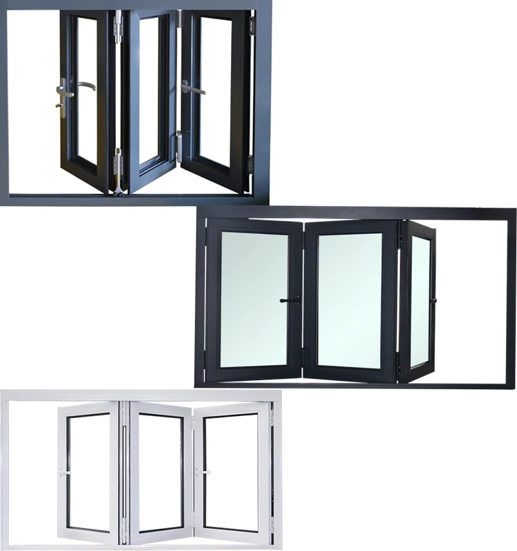 YY highend  AS2047 bifolding windows thermal break aluminum double Glazing folding door/bifolding door German hardware