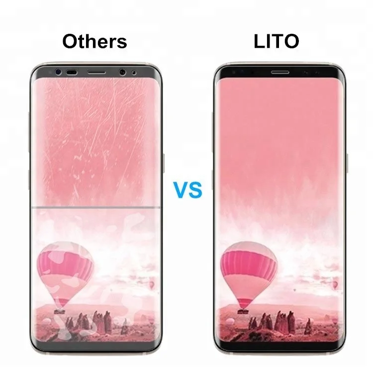 
LITO 2018 New protects 3D full coverage Nano tpu Screen Protector with install tool for Samsung Galaxy S8 S8 Plus 