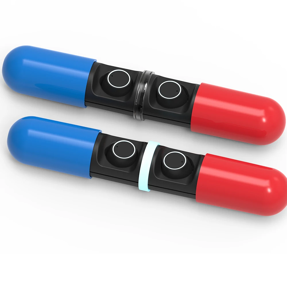 Touch Control Led True Wireless Bluetooth V5.0 invisible Pill Capsule Portable Earphone&Headphone - ANKUX.COM