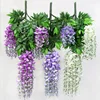 110cm long white wisteria artificial flowers wedding hanging decorations artificial wisteria hanging