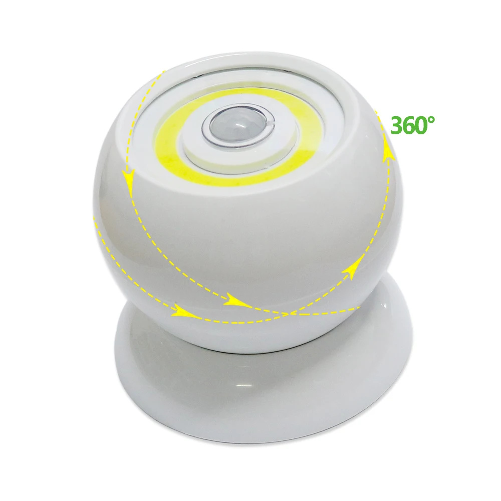 Wholesale 360 Degree Rotating LED PIR Night light Auto Sensor Smart Lighting Control lamp factory