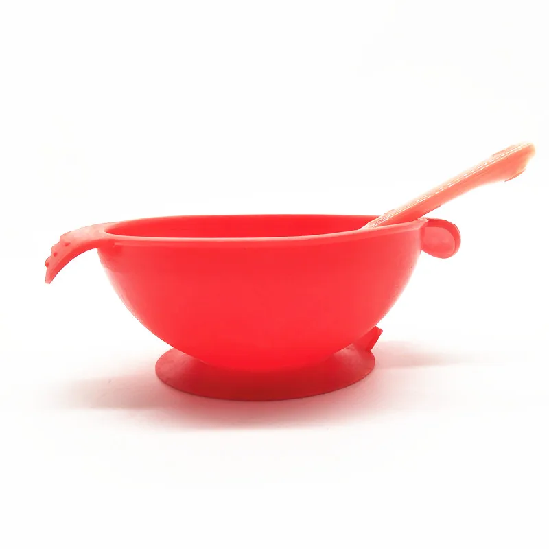 Benhaida Silicone Baby Bowl With Suction Cup Base,Silicone Stay Up Food Bowl For Kids And