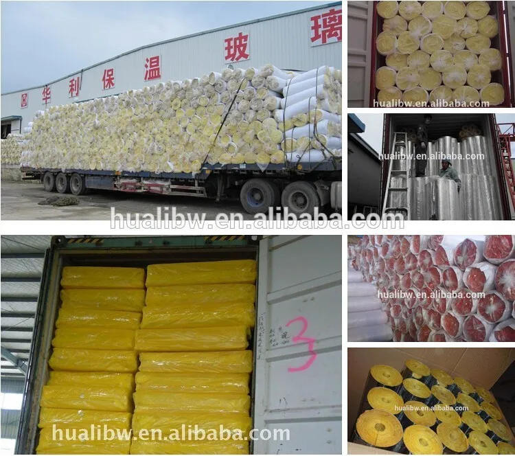 Light Weight Fiberglass Batt Insulation Thickness 150 To 180 Yellow Roll Glass Wool Batts R3.5