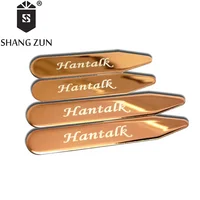 

Wholesale colorful stainless steel 304 collar stays,DIY your own logo collar support for men