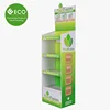 4 Tires Wholesale Cardboard Floor Display Stand For Plant Products Promotion