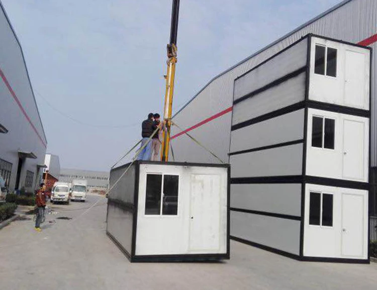 Tropical Luxury Vietnam Kiosk Container Home Kits Double Steel Easy Folding Foldable Prefab Container House For Sale