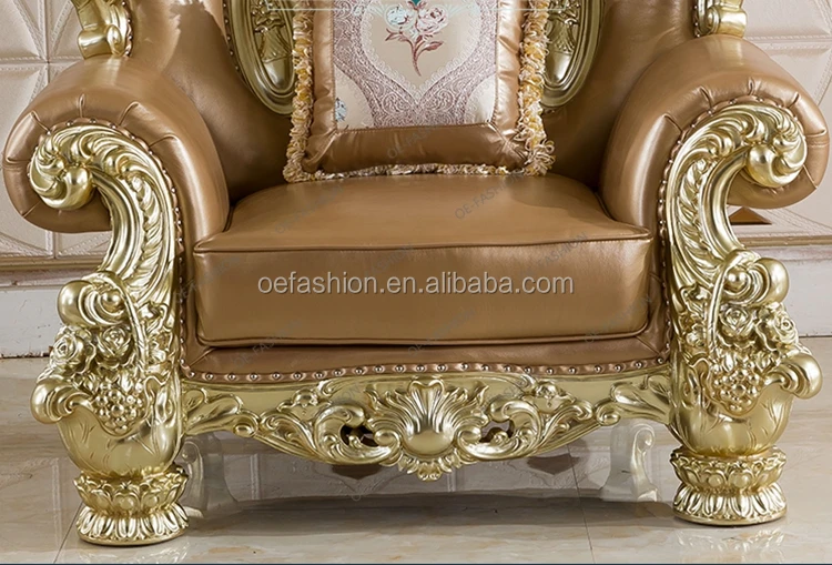 Luxury Living Room Gold Home Furniture Sofa Set,Oefashion2018 - Buy
