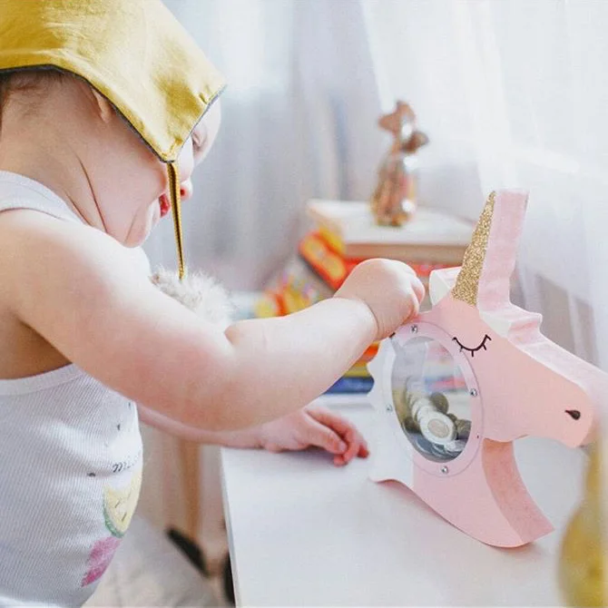 

Animal type coin bank toys nordic kids for home storage decoration, N/a
