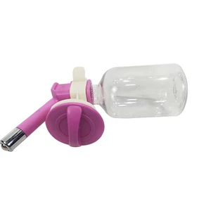 Image of Pet Water Bottle Plastic Water Dispenser Dog Water Feeder No Drip
