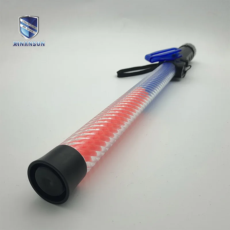 
51cm rechargeable multifunction flashing warning wand with plastic hook 