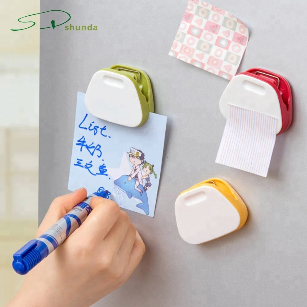 

Kitchen Amazon Top Seller 2020 Custom Multi-Purpose Mini Refrigerator Whiteboard Wall Magnetic Memo Note Bag Clip, Any color is available