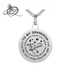 Family Friend Love Grandson Boy Necklace stainless waterproof chains