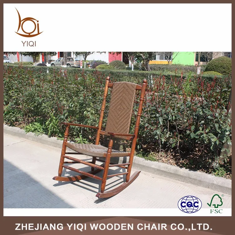 
Hot sale Wooden Rattan Rocking Chair 
