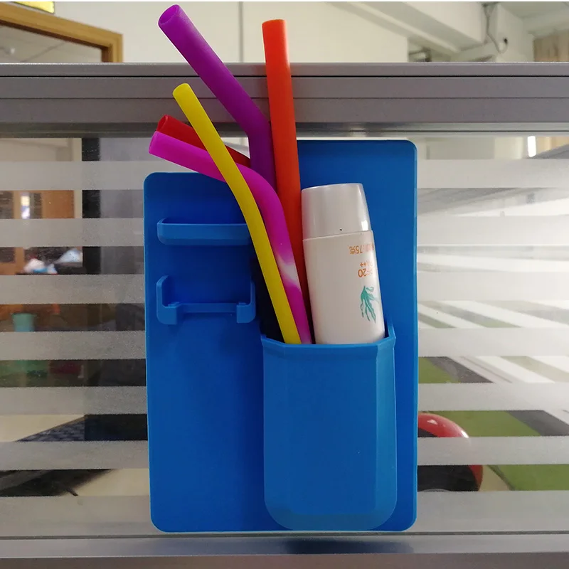

New Mighty Wall Mounted Silicone Toothbrush Holder For Bathroom