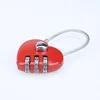 Heart Shaped Luggage Cute Small Locks Zinc Alloy Material Combination Accessories Padlock
