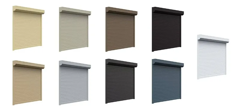 White 800mmW*1600mmH 45mm Width Of The Slat Remote Control Thermal Insulation Aluminum Shutter Windows