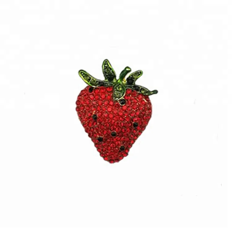 

Fashion Rhinestones Strawberry Jewelry Brooch Pin