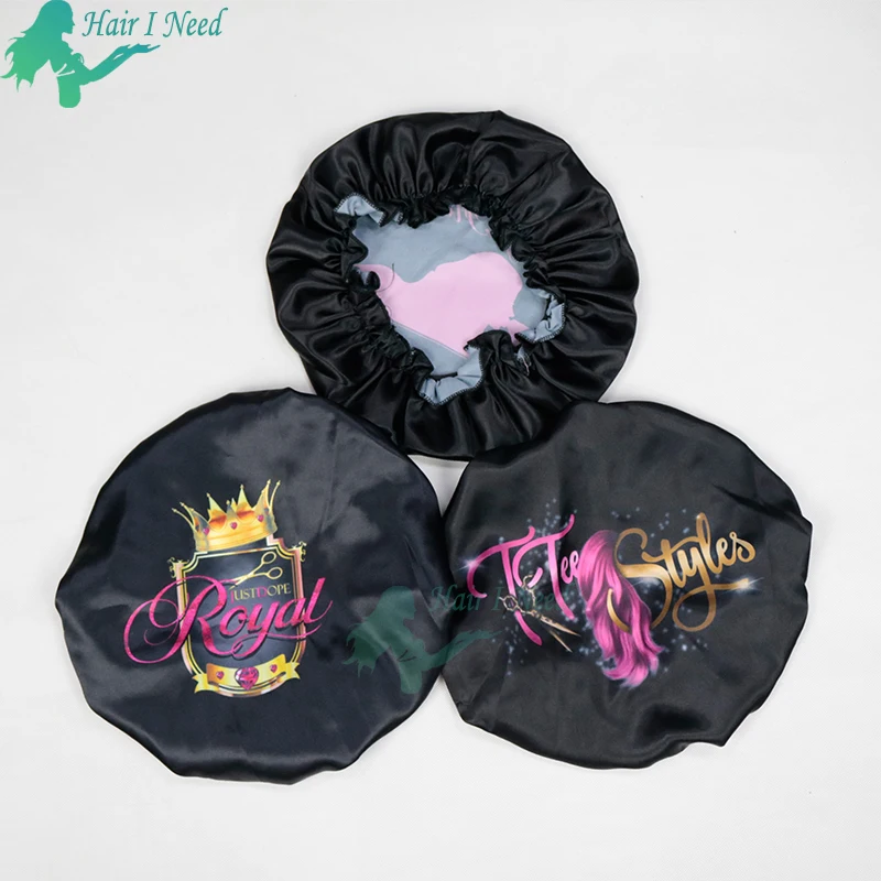 Kids Custom Double Layers Hair With Logo Buy Satin