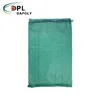Durable Breathable PP Plastic Drawstring Mesh Bag Circular Knitting