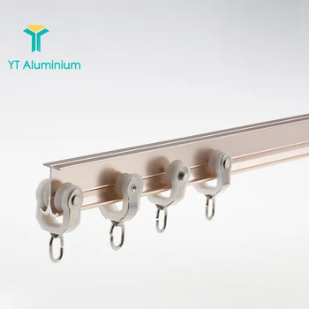 Customized Corner Curtain Track Aluminium Ceiling Mount Track